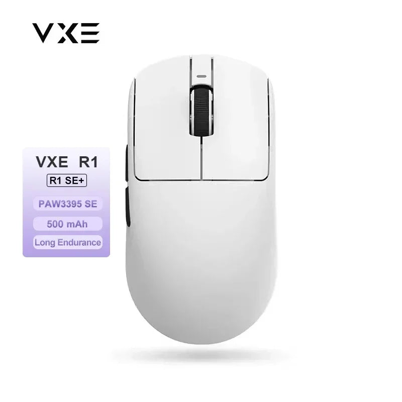 VXE Dragonfly R1 Pro MAX 2.4G WirelessGaming Mouse PAW3395 26000DPI 3-mode Connection with Low Latency Wired Gaming Mouse