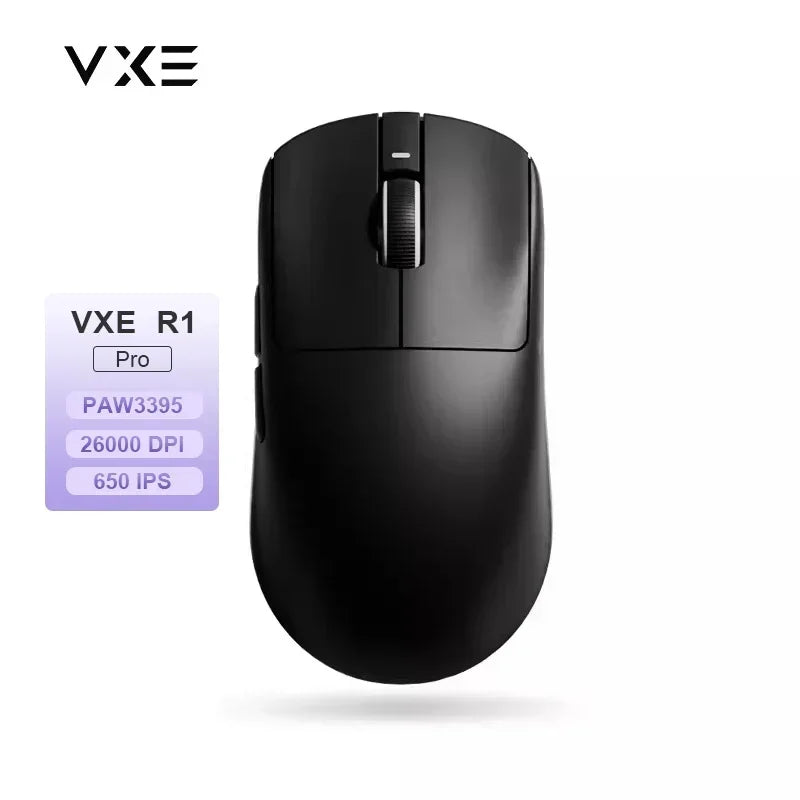 VXE Dragonfly R1 Pro MAX 2.4G WirelessGaming Mouse PAW3395 26000DPI 3-mode Connection with Low Latency Wired Gaming Mouse